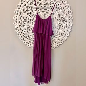 White House Black Market Purple Maxi Dress